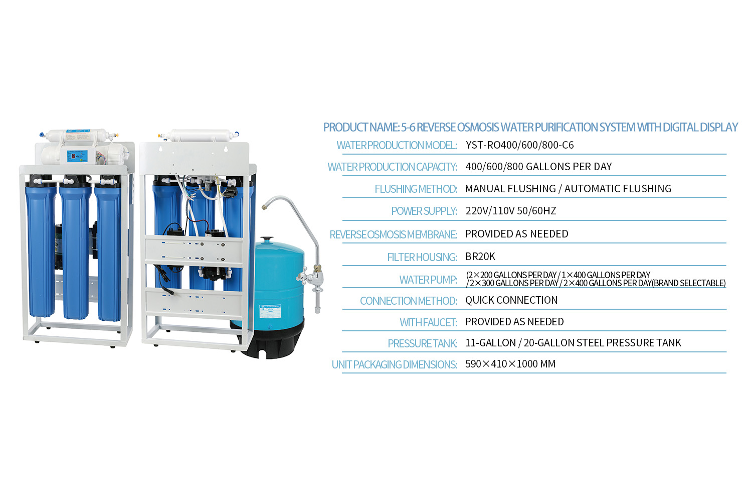 YST-RO400 or 600 or 800-C65-6
